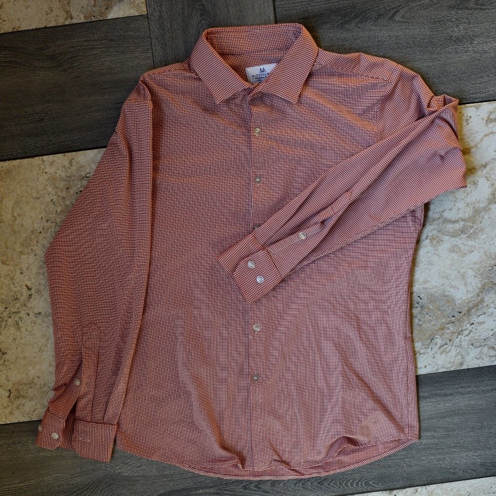 Mizzen + Main long sleeve dress shirt L